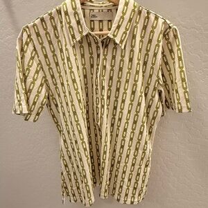 Tory Burch mercerized cotton polo size L EUC